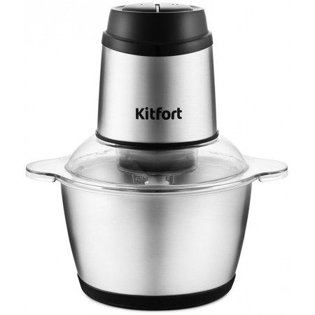 Измельчитель электрический Kitfort КТ-3025 2л. 250Вт серебристый