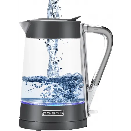 Чайник электрический Polaris PWK 1715 CGL 1.7л. 2200Вт графит корпус: стекло/металл