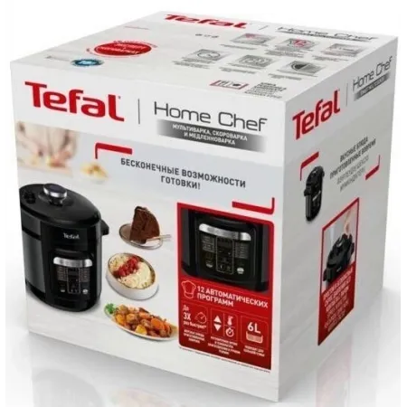 Мультиварка-скороварка Tefal Home Chef CY601832 6л 1000Вт черный