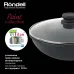 Сковорода ВОК (WOK) Rondell Point RDA-1349 круглая 28см покрытие: TriTitan ручка несъемная (с крышкой) графитовый