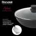 Сковорода ВОК (WOK) Rondell Point RDA-1349 круглая 28см покрытие: TriTitan ручка несъемная (с крышкой) графитовый