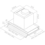 Вытяжка встраиваемая Elica Boxin LX/BL MAT/A/60 черный управление: поворотные переключатели (1 мотор)