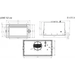 Вытяжка встраиваемая Elica LANE MBL/A/52 черный управление: кнопочное (1 мотор)