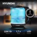 Чайник электрический Hyundai HYK-G2806 1.7л. 2200Вт голубой/черный корпус: стекло