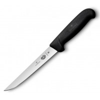 Нож кухонный Victorinox Fibrox (5.6003.12) стальной обвалочный лезв.120мм прямая заточка черный