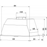 Вытяжка встраиваемая Weissgauff BOX 1200 WH белый управление: сенсорное (1 мотор)