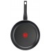 Сковорода Tefal Easy Plus 04206924 круглая 24см ручка несъемная (с крышкой) черный (9100045478)