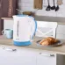 Чайник электрический Vitek VT-7031 1.7л. 2200Вт белый/голубой корпус: пластик (7031-VT)