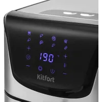 Аэрогриль Kitfort КТ-2232 1700Вт серебристый/черный Аэрогриль Kitfort КТ-2232 1700Вт серебристый/черный