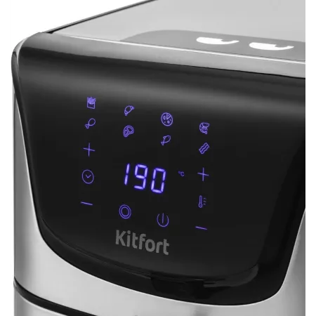 Аэрогриль Kitfort КТ-2232 1700Вт серебристый/черный