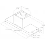 Вытяжка встраиваемая Elica GS Glass IX/A/90 серебристый управление: кнопочное (1 мотор)