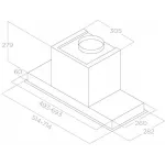 Вытяжка встраиваемая Elica Hidden 2.0 IX/A/60 нержавеющая сталь управление: сенсорное (1 мотор)