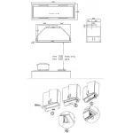 Вытяжка встраиваемая Korting KHI 6997 X нержавеющая сталь управление: сенсорное (1 мотор)