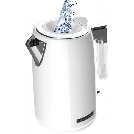 Чайник электрический Polaris PWK 1746CA Water Way Pro 1.7л. 2200Вт белый корпус: металл (PWK 1746CA)