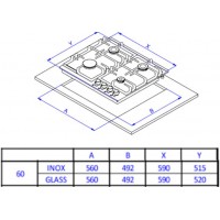 Газовая варочная поверхность Weissgauff HGG 641 WEB белый