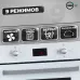 Духовой шкаф Газовый MBS DG-602WH стекло белое/черный
