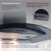 Вытяжка каминная MBS Ruta 150 Glass Black черный стекло управление: кнопочное (1 мотор)