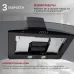 Вытяжка каминная MBS Ruta 190 Glass Black черный стекло управление: кнопочное (1 мотор)