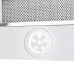 Вытяжка встраиваемая HomsAir Flat 50 White белый управление: кнопочное (1 мотор)