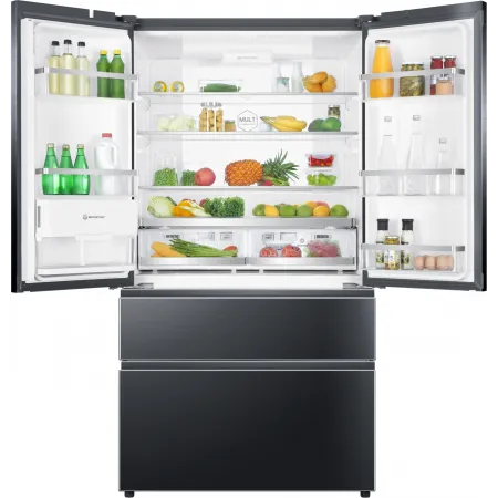 Холодильник Haier HB25FSNAAARU 3-хкамерн. черная сталь инвертер