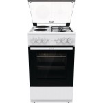 Плита Комбинированная Gorenje GK5A11WG белый/черный (стеклянная крышка) реш.сталь