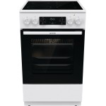 Плита Электрическая Gorenje GECS5C70WA белый/черный стеклокерамика (без крышки)