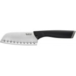 Нож кухонный Tefal K2213604 (2100121739) стальной сантоку лезв.120мм прямая заточка серебристый/черный пласт.коробка