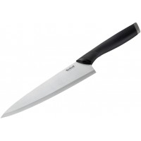 Нож кухонный Tefal K2213204 (2100121737) стальной универсальный лезв.200мм прямая заточка серебристый/черный пласт.коробка