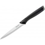Нож Tefal K2213904 (2100121738) стальной универсальный лезв.120мм прямая заточка серебристый/черный пласт.коробка