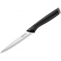Нож Tefal K2213904 (2100121738) стальной универсальный лезв.120мм прямая заточка серебристый/черный пласт.коробка