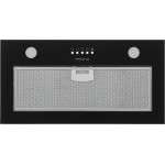 Вытяжка встраиваемая Krona Luisa 600 Glass Black PB черный управление: кнопочное (1 мотор)