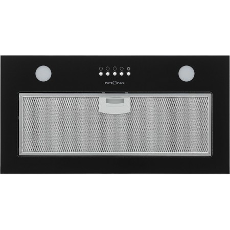 Вытяжка встраиваемая Krona Luisa 600 Glass Black PB черный управление: кнопочное (1 мотор)