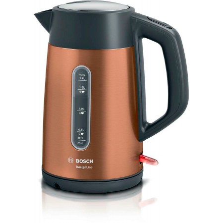 Чайник электрический Bosch TWK4P 1.7л. 2400Вт коричневый корпус: металл/пластик (TWK4P439)