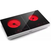 Плита Инфракрасная Kitfort КТ-147 черный/серебристый стеклокерамика (настольная) Плита Инфракрасная Kitfort КТ-147 черный/серебристый стеклокерамика (настольная)