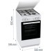 Плита Комбинированная Gorenje GK5A42WF-B белый (металлическая крышка) реш.чугун