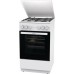 Плита Комбинированная Gorenje GK5A42WF-B белый (металлическая крышка) реш.чугун