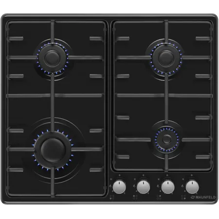 Газовая варочная поверхность Maunfeld EGHE.64.3STS-EB/G черный