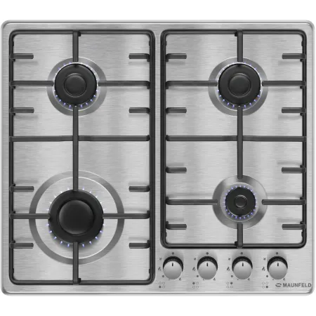 Газовая варочная поверхность Maunfeld EGHS.64.3STS-ES/G нержавеющая сталь