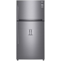 Холодильник LG GR-F802HMHU 2-хкамерн. серый металлик линейный инверторный