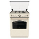 Плита Комбинированная Gorenje GKS6C70CLI бежевый (стеклянная крышка) реш.чугун