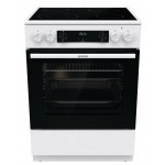 Плита Электрическая Gorenje GECS6C70WC белый/черный стеклокерамика (без крышки)