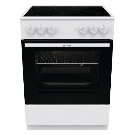 Плита Электрическая Gorenje GEC6A11WG белый стеклокерамика (без крышки)