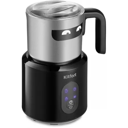 Капучинатор Kitfort КТ-793 стационар. 700мл черный/серебристый