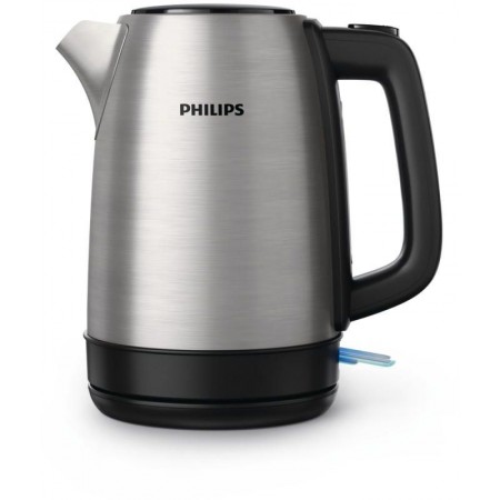 Чайник электрический Philips HD9350/90 1.7л. 1850Вт серебристый/черный корпус: металл/пластик