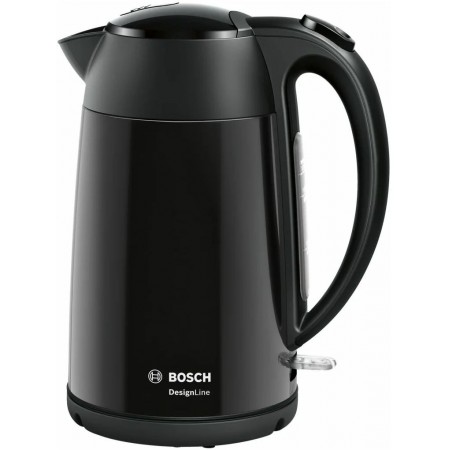 Чайник электрический Bosch TWK3P 1.7л. 2400Вт черный корпус: металл (TWK3P423)