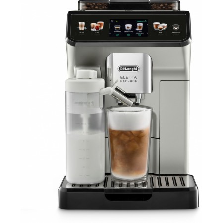 Кофемашина Delonghi Eletta Explore ECAM450.55.S 1450Вт серебристый/черный