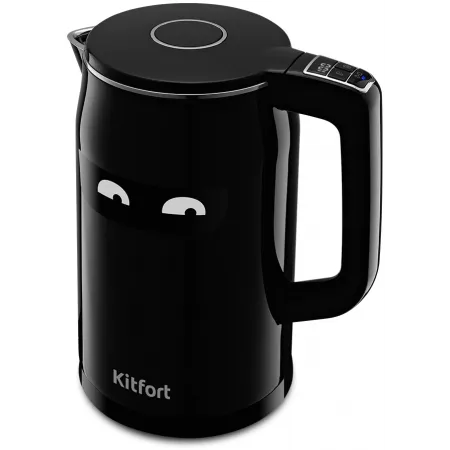Чайник электрический Kitfort КТ-6154 1.7л. 2200Вт черный корпус: металл/пластик