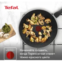 Сковорода ВОК (WOK) Tefal Brut 04220628 круглая 28см ручка несъемная (без крышки) черный (9100049056)