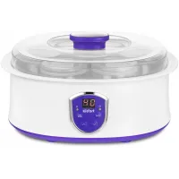 Йогуртница Kitfort КТ-2088-1 20Вт 7б. 180мл упр.:электрон. белый/фиолетовый Йогуртница Kitfort КТ-2088-1 20Вт 7б. 180мл упр.:электрон. белый/фиолетовый