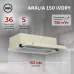 Вытяжка встраиваемая MBS Aralia 150 слоновая кость управление: кнопочное (1 мотор)